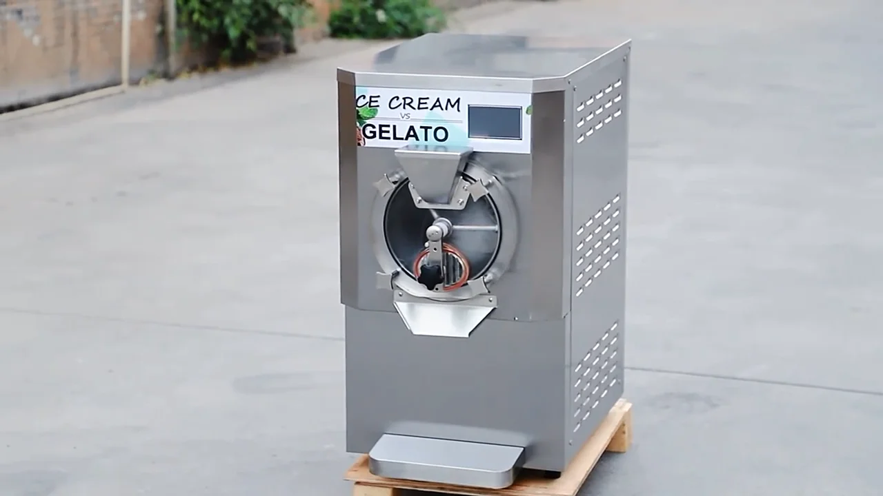 Ce Certified Italian Ice Cream Batch Freezing Commercial Desktop Hard
