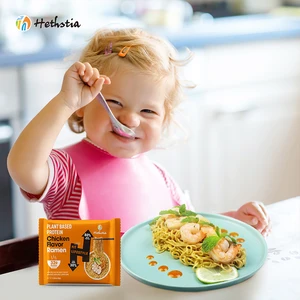 Plant Based Protein Chicken Flavor Ramen High Protein Air Dried Noodles Non Fried for Healthy Diet