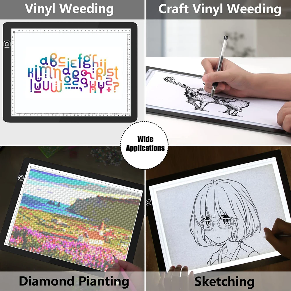 Лидер продаж A4 Светодиодная панель для цифрового планшета трассировочный световой короб магнитная светодиодная копировальная доска алмазного