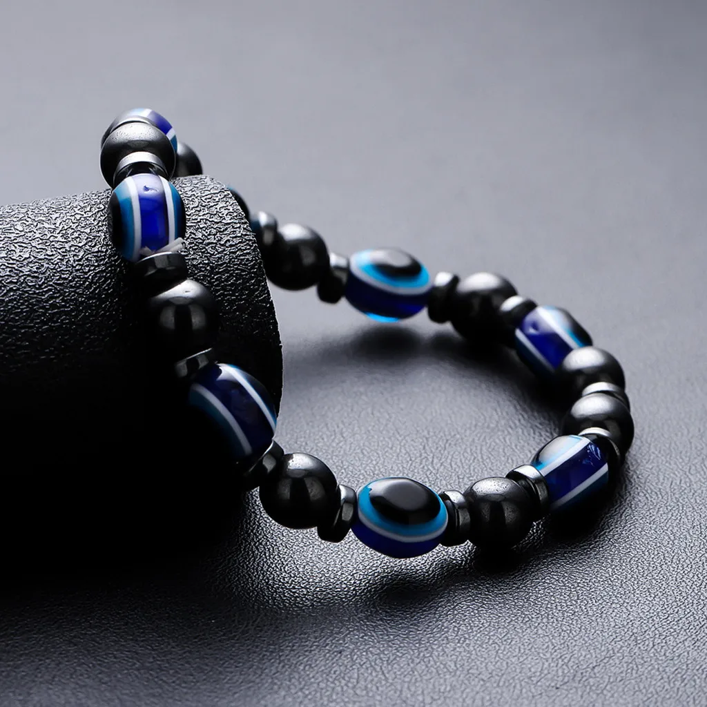 Personalized Gothic Eye Beads Bracelet for Men Retro Fashion