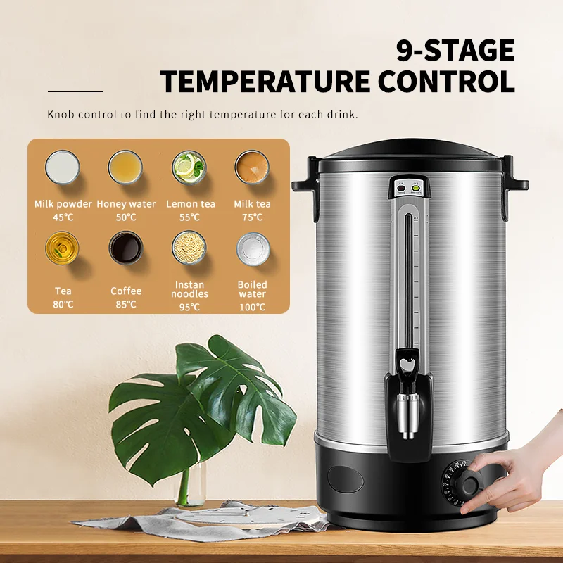 WINNERS Urna de café de acero inoxidable de doble capa Hervidor de