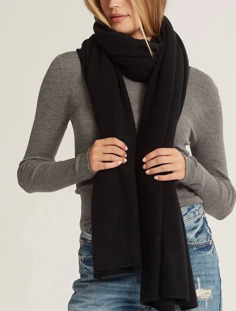 Tong Sheng Unisex Cashmere Wrap Scarf Shawl Luxury Wool Scarf for Women