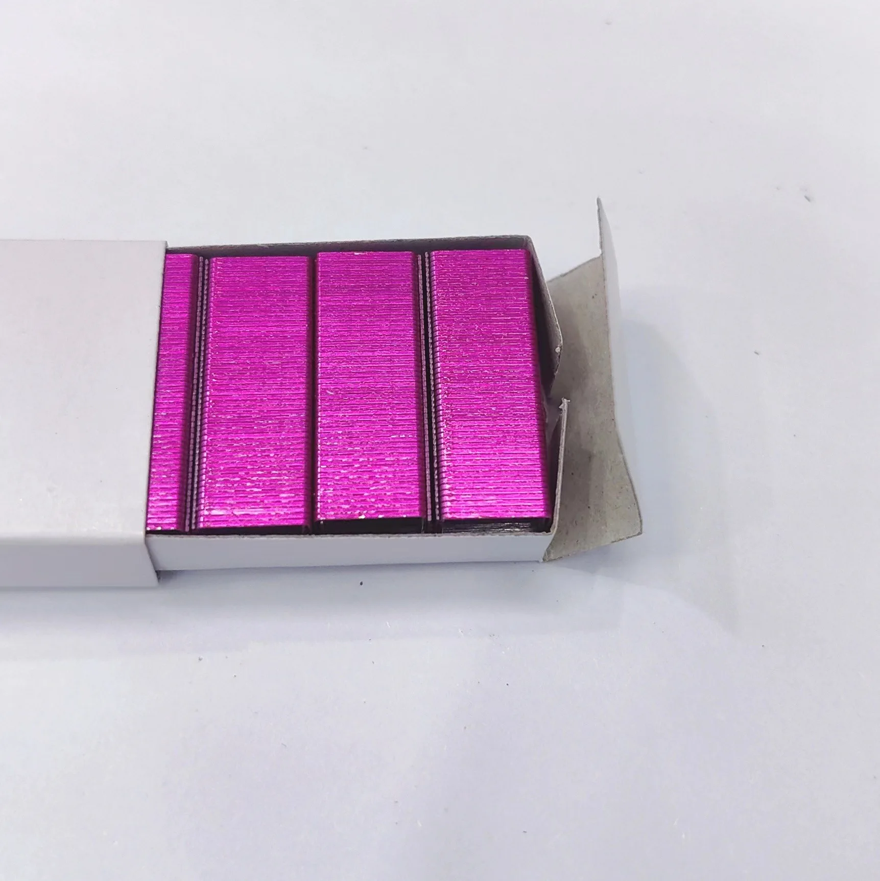 HotOffice Stapler Staples Colorful Manual Stapler Refill 26/6 12mm Width #12 Staples 950/Box Rose Gold Black Blue Purple Staples