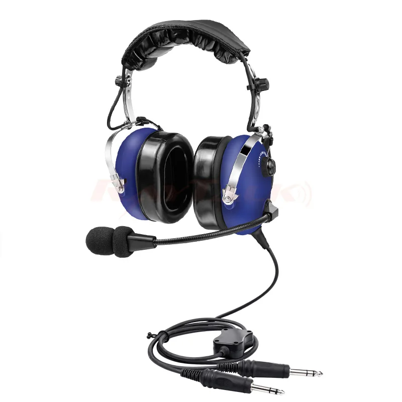 General GA Dual Plugs Aviation PNR Noise Cancelling Headsets With Comfortable Ear Pad