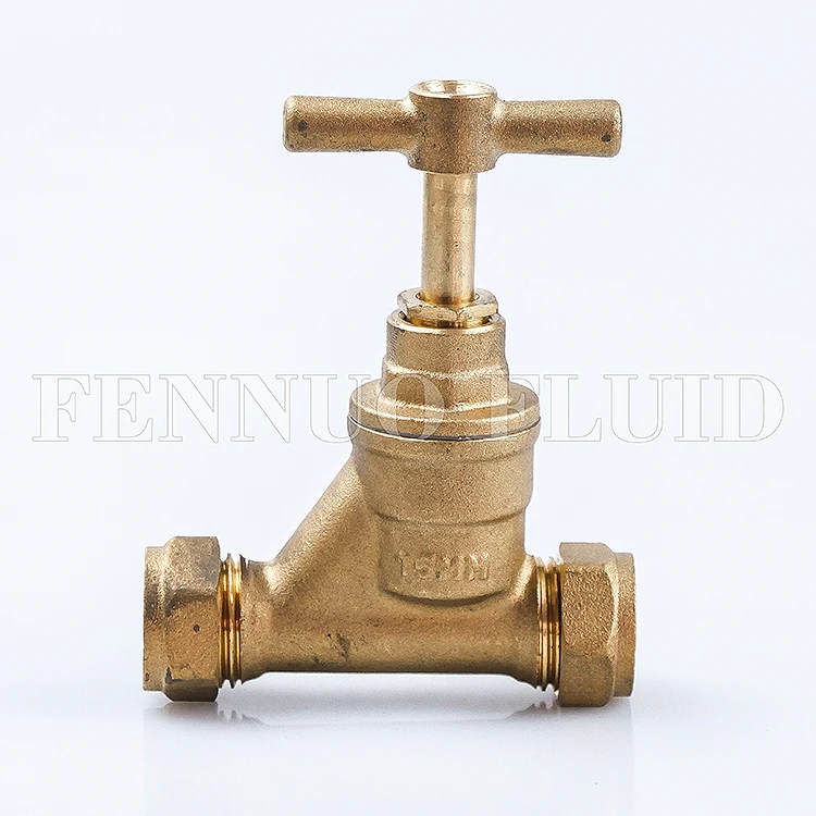28mm Brass Stopcock Valve – Compression Fitting Mains Water Stop Tap, BS1011 Compliant, For Plumbing & DIY-313442