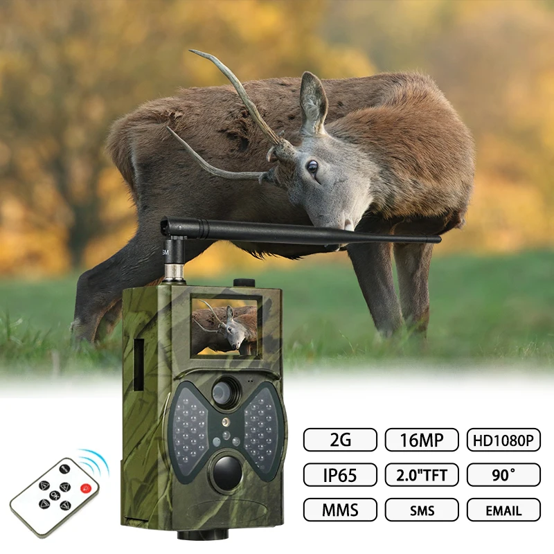 HC-300M HD Hunting Trail Camera Digital Animal IR Night 1080P Video GPRS US 
