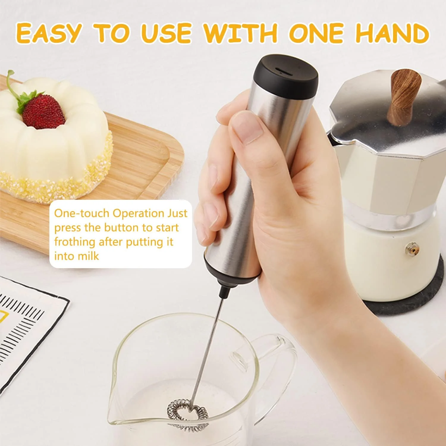 Powered Drink Mixer Automatic Handheld Portable Mini Foam Maker Usb ...