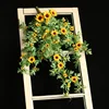 6 tentures murales tournesol