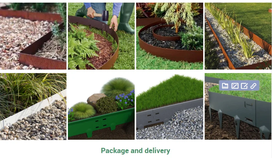 Plastic Lawn Edging No Dig Landscape Edging Kit Black Garden Border