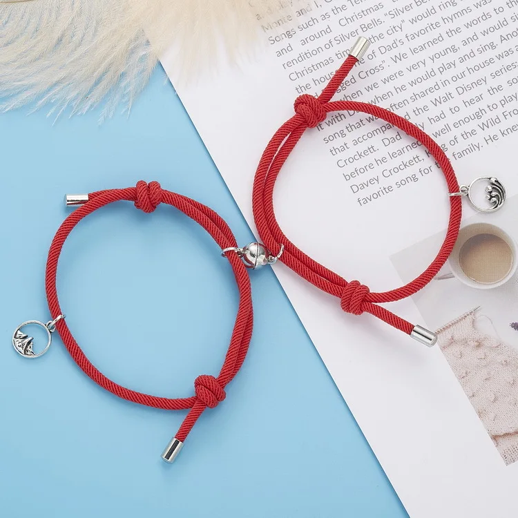 Valentine's Day Gift Magnetic Matching Couple Bracelets