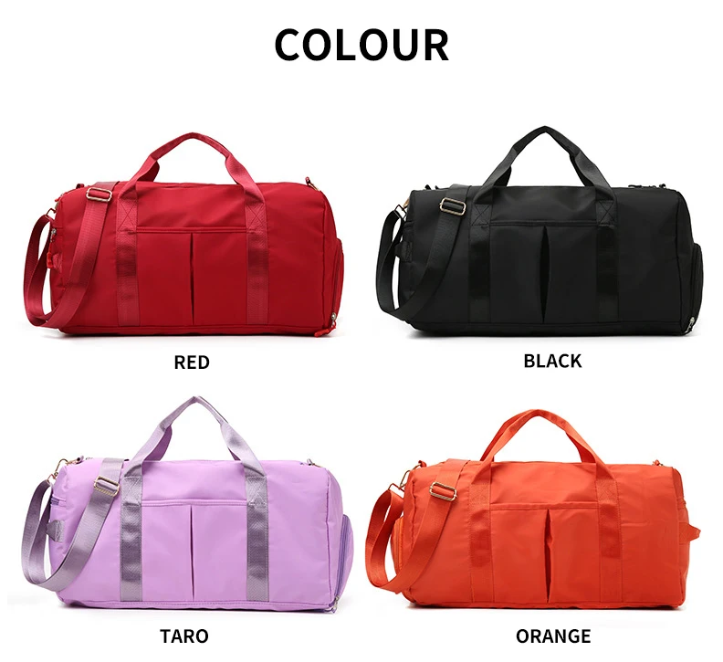 Wholesale Nylon Canvas Large Capacity Overnight Travel Bag Custom Logo