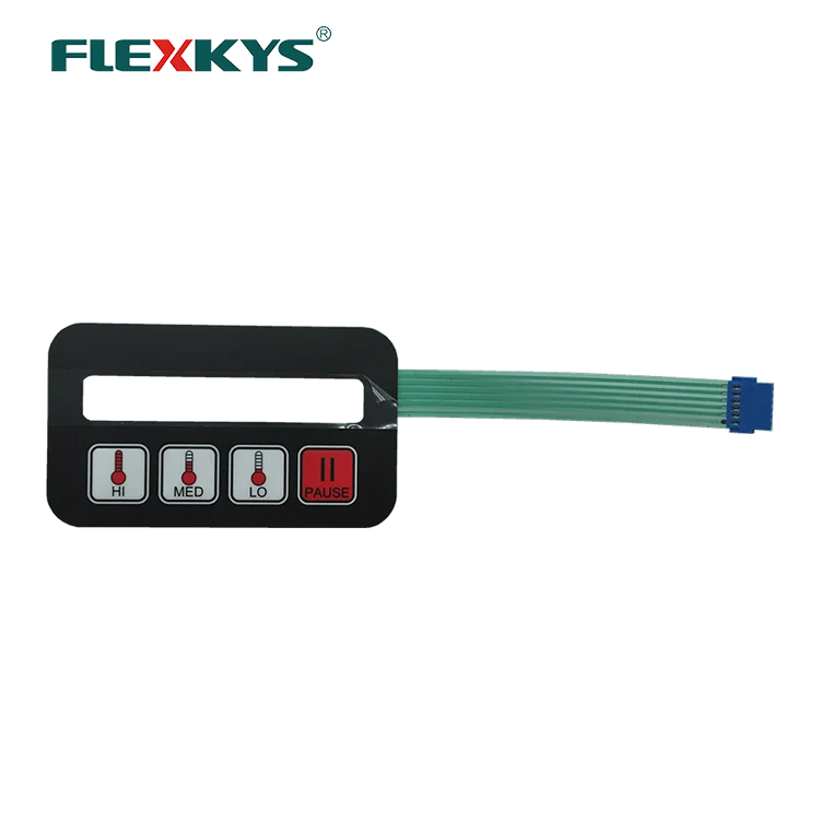 customized printing function push button led membrane switch for washing machine