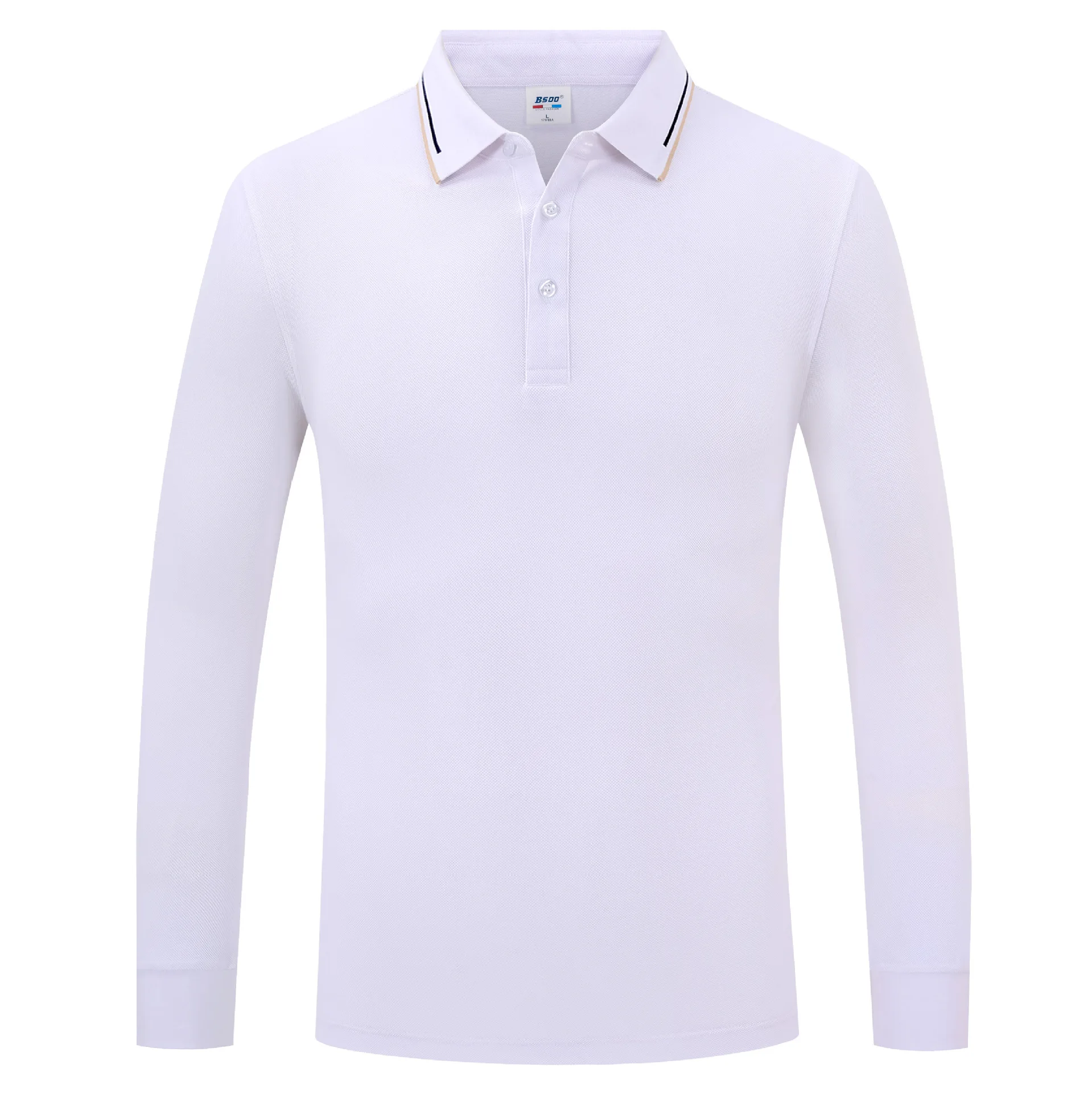 Unisex High-end Customization Logo Long-sleeve Polo T Shirt Workout ...