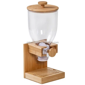 Dispenser per Cereali,Dispenser per Alimenti Rotante a 6 Griglie,Trasparente Distributore di Riso, con Coperchio Rimovibile,Stoccaggio Alimenti Secchi Stoccaggio Sigillato Organizzazione Cucina