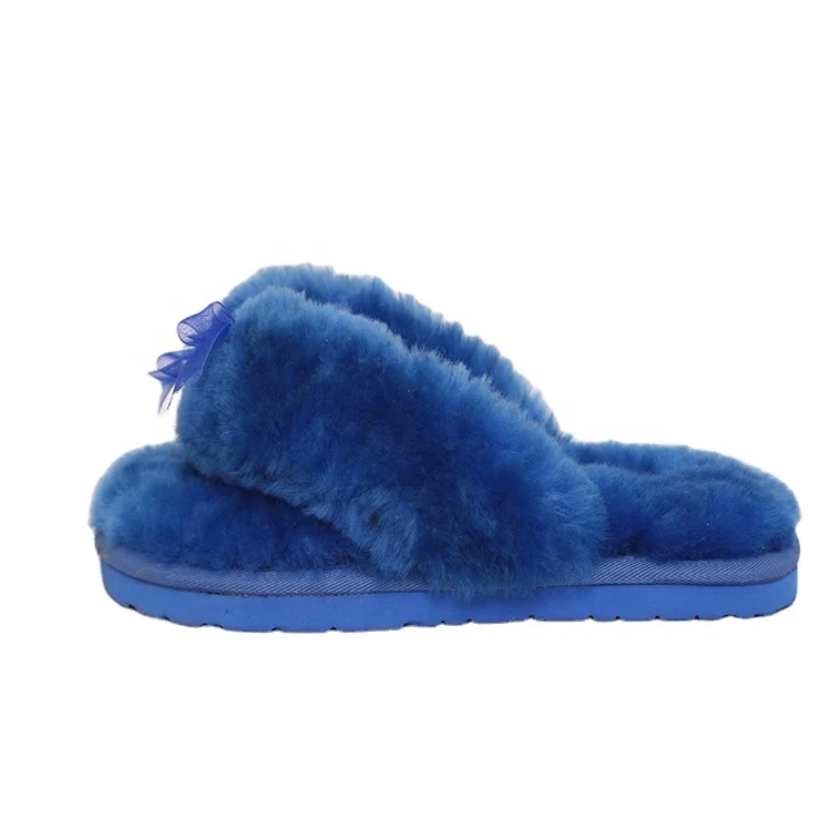 High-quality factory direct sales real sheepskin slippers Low-priced hot-selling sheepskin wool slides