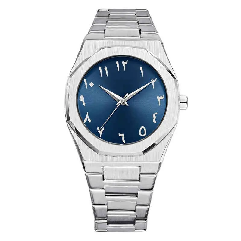 OEM Private Label Watch New Style Waterproof Arabic Numerals Dial Watch Stainless Steel Men Luxury Quartz Wirs Watches for Men
