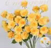 Elegant yellow-3 pink daisies per stem