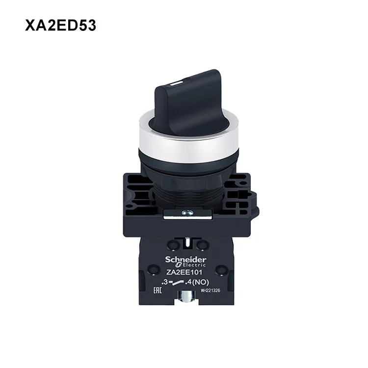 Custom Sc  hn eide r XA2ED21 Pneumatic Power Switch Three-Speed Selector with Short & Long Handle Self-Locking Knob Device
