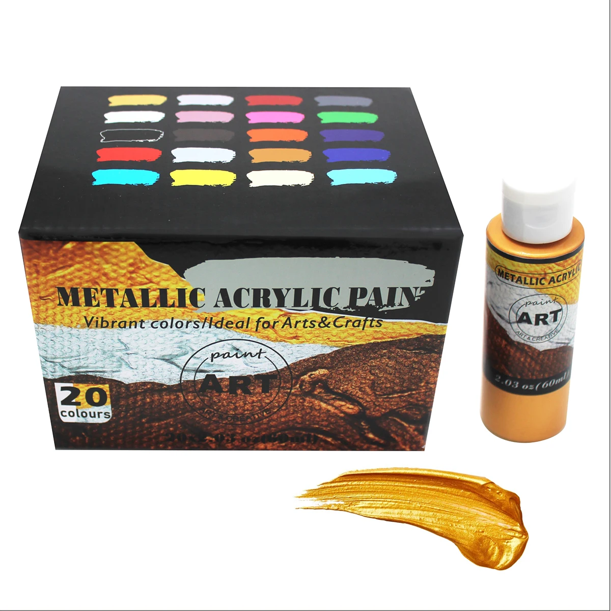 Factory Price Custom Color Glitter Gold Pearl Acrylic Paint Acrylic Pouring Painting