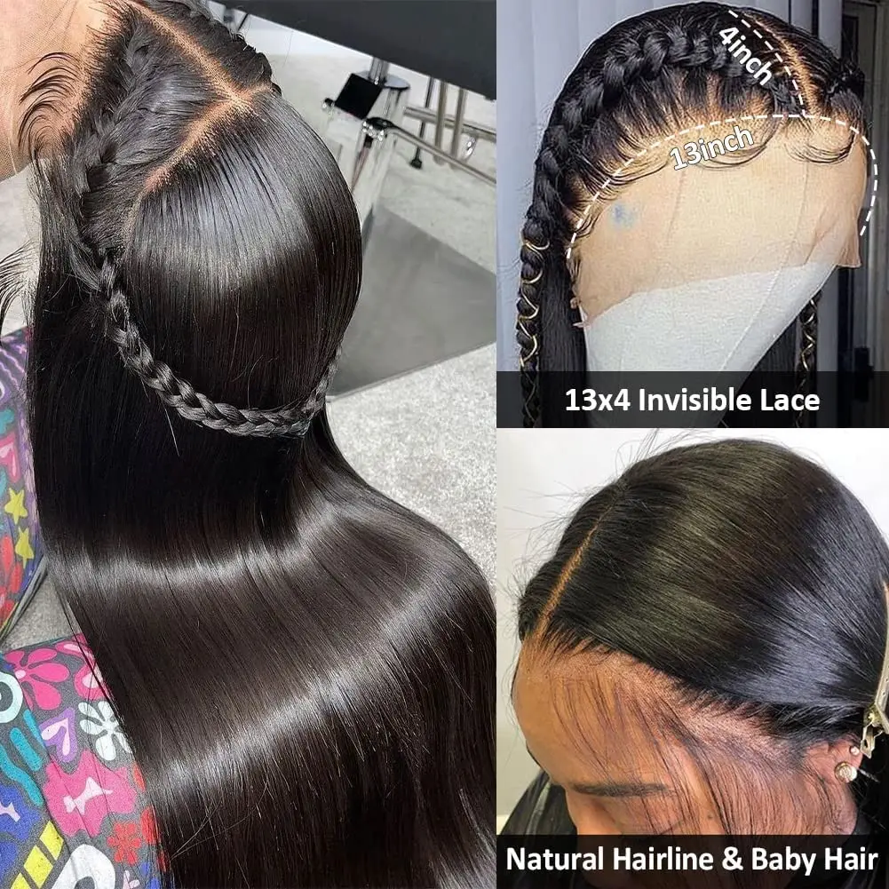 Peruvian Lace Front Wigs HD Full Swiss Lace Human Hair Wig For Black Women Glueless Cuticle Aligned Lace Frontal Wigs