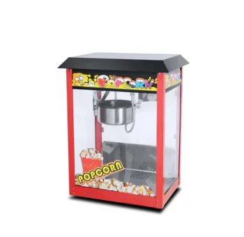 Easy to Use and Clean CE Certified Stainless Steel Non Stick Teflon Coated 1440W Black Roof HP-6C Electric Popcorn Machine