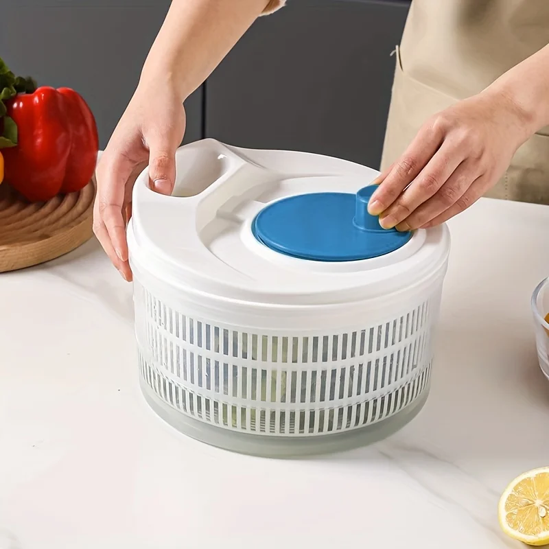 Kitchen Vegetable Spinner Plastic Fruit Salad Spinning Dryer Dehydrator ...