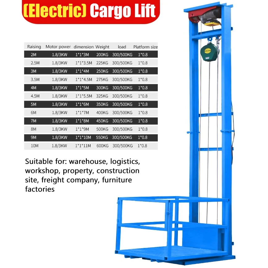 屋内屋外兼用障害者用貨物倉庫貨物小型家庭用エレベーター乗客用壁掛け