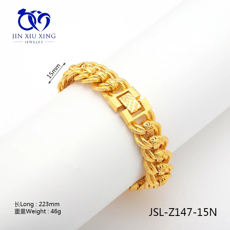 Felix titoさま専用　Chapado en Laton 　ゴールドコンビ JXX JSL-Z147 Fashion 24K Gold Plated Men's Double Layer