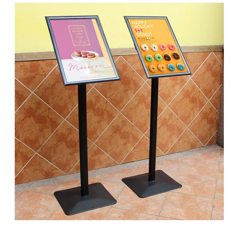 Wholesale high quality adjustable a2 a3 narrow side paper holder poster display stand