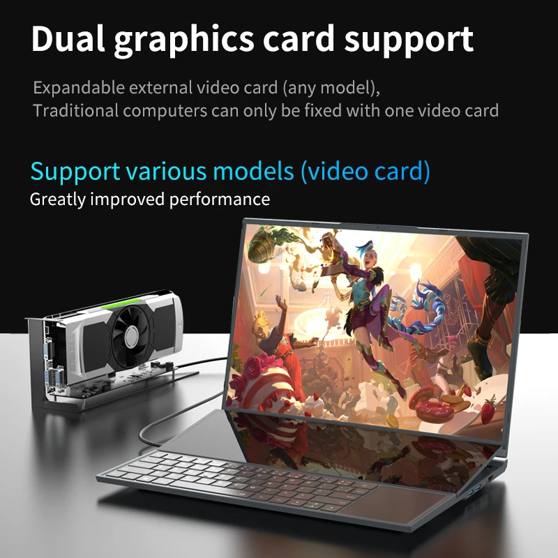 Dual Screen Gaming Laptop Intel Core I9, 16&14 Inch
