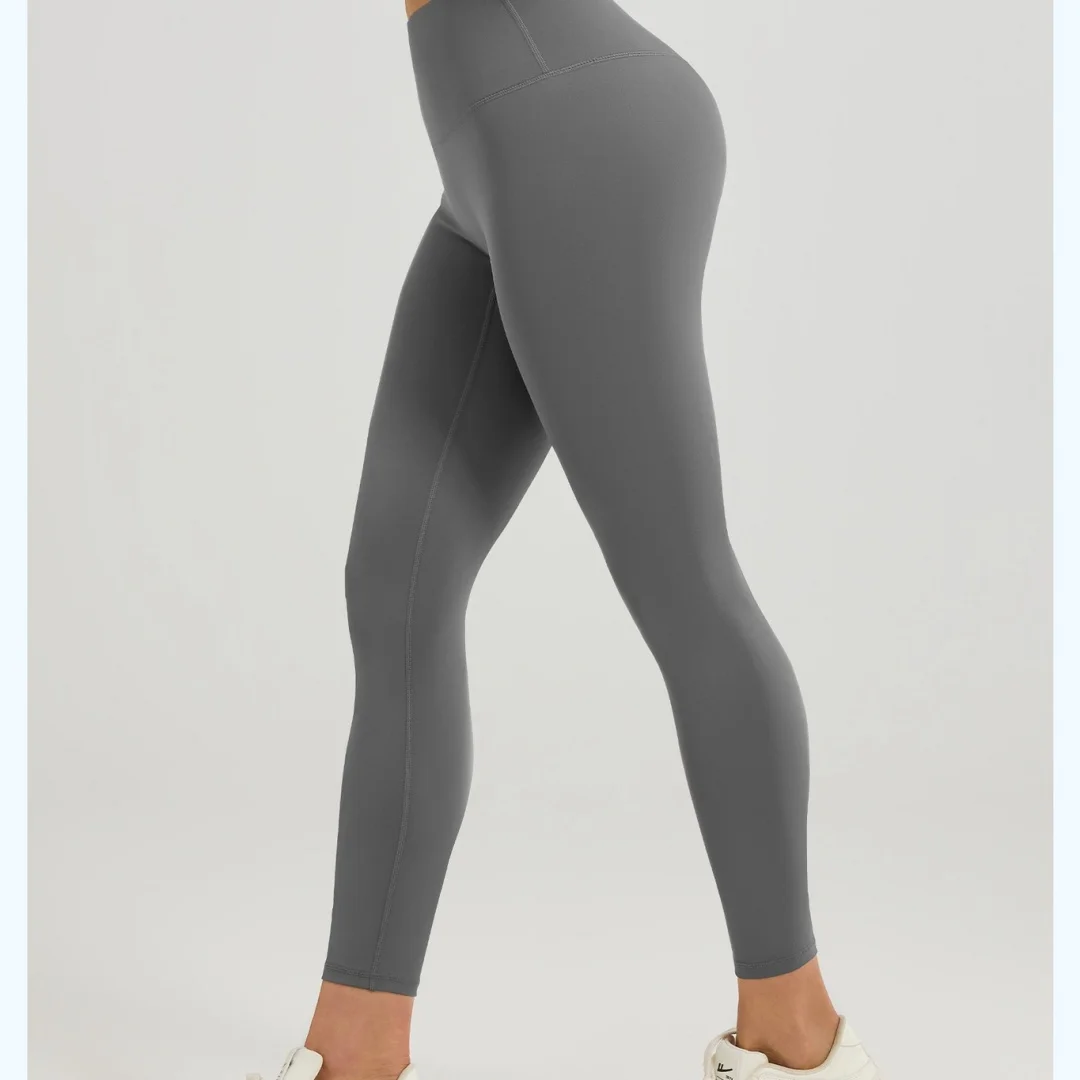 Simple Solid Color Women's Long Yoga Pants High Waist Shaping Casual Daily Commute Home Versatile Four-Way Stretch Spandex/Nylon