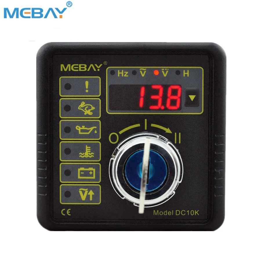 Mebay Engine Generator Controller Panel  Key Start DC10K Generator Spare Parts