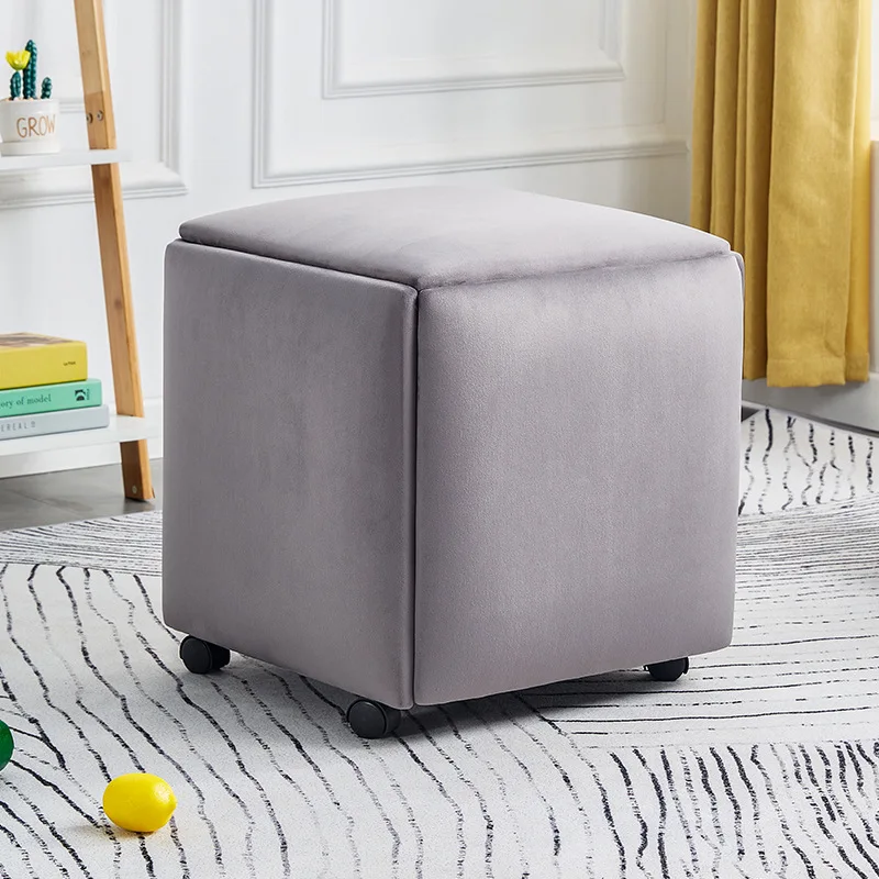 Alibaba Cave　オットマン Stackable Cube 5 Hidden Seats Ottoman - Versatile & Stylish