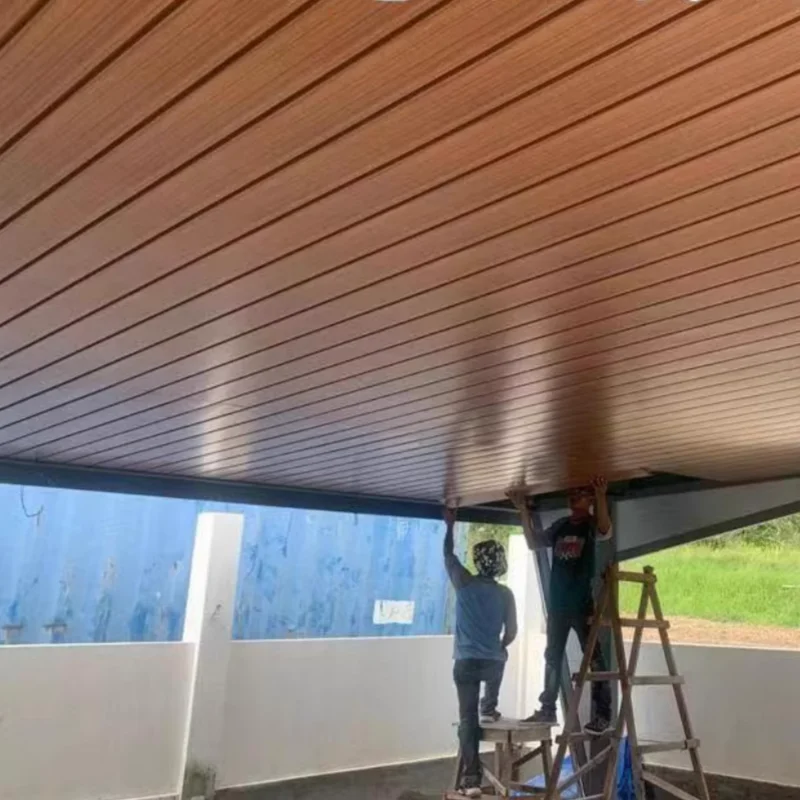 Factory Building Materials Ceiling Types Aluminum False Ceiling Modern Aluminum Strip Ceiling Tiles