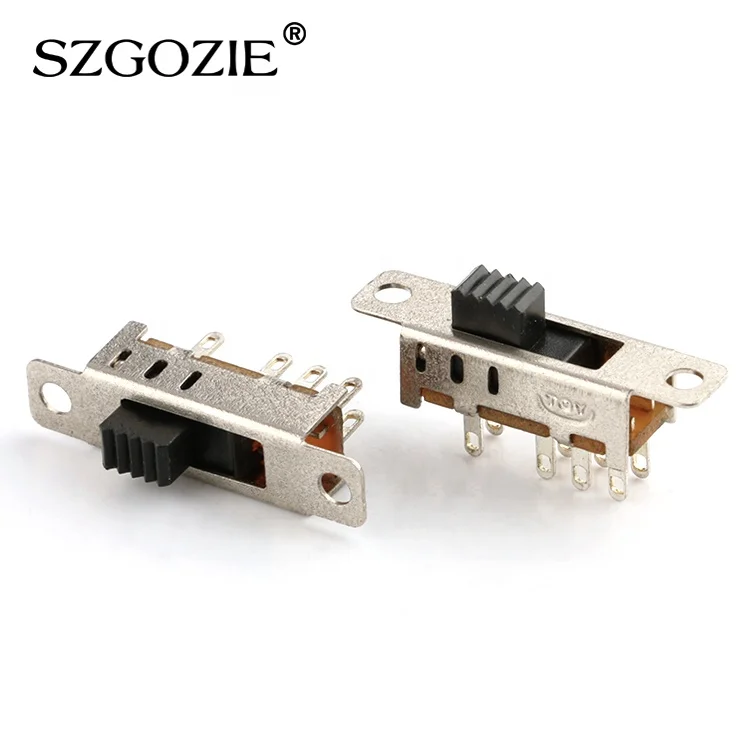 
SS-23E04 defond slide switches 3 Position 8Pin switch Panel Mount 2p3t Slide Switch 