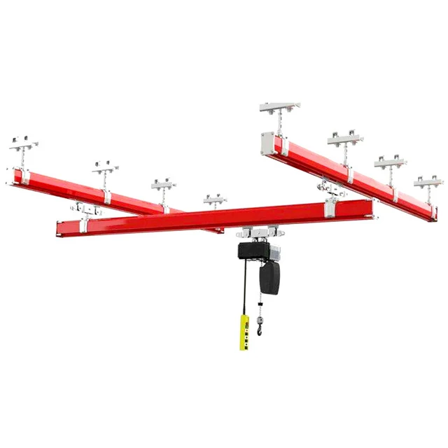 Hot sale 3 ton flexible combined overhead KBK traditional bridge crane Performance Single Girder Rigid Track KBK Overhead Crane
