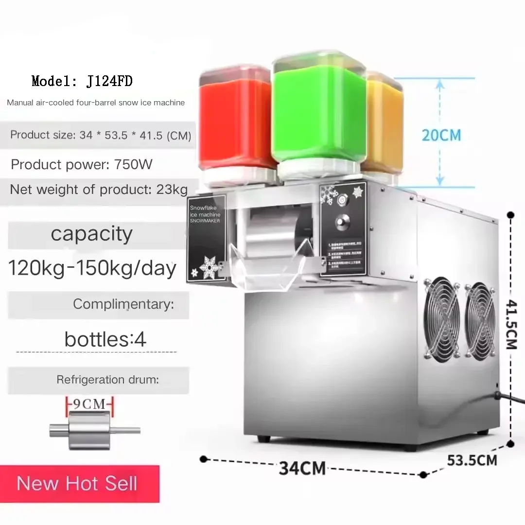 Factory High-Capacity Automatic Professional Snow Ice Flakes Machine With CE Certificate