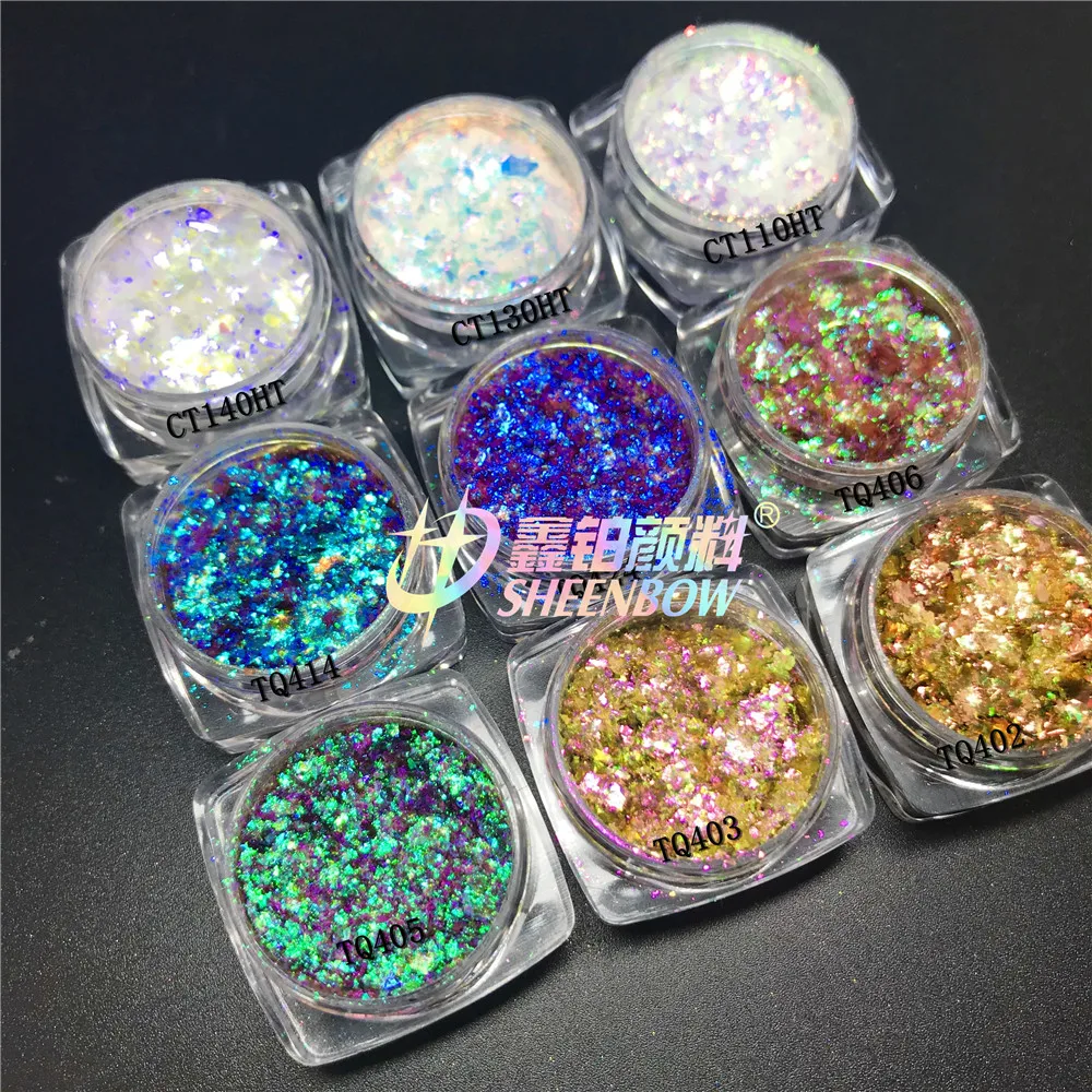 Пигментные тени для макияжа с хлопьями хамелеона