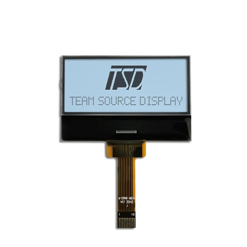 128x48 Dots Resolution FSTN HTN STN TN UC1601S Driver IC COG COB Monochrome Display Segment LCD Display Character LCD Module