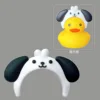 1 big-eared dog headpiece with adhesive backing