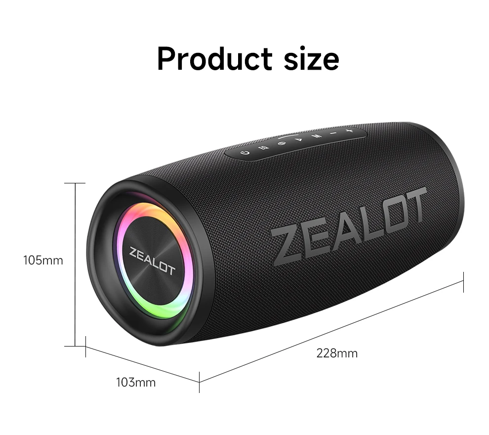 ZEALOT カラオケスピーカー 50W IPX6 ZEALOT カラオケスピーカー 50W IPX6