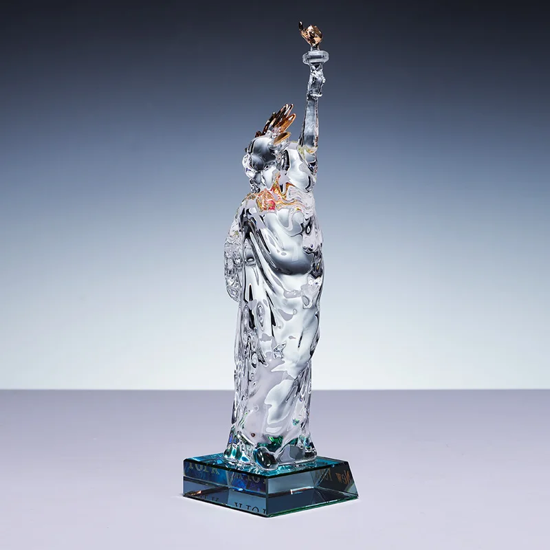 New York Tourist Souvenir crystal Statue Of Liberty Sculpture Factory Wholesale Price Gifts factory