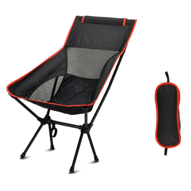 XL Size Ultralight Metal Outdoor Camping Chair Foldable Sets up in 5 Seconds Supports 290lbs for Beach Fishing Garden OEM Logo