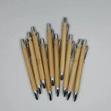 Eco Friendly Custom Logo Wooden Pen With Case Gift Pen  Bamboo Stylus Ball Pen
