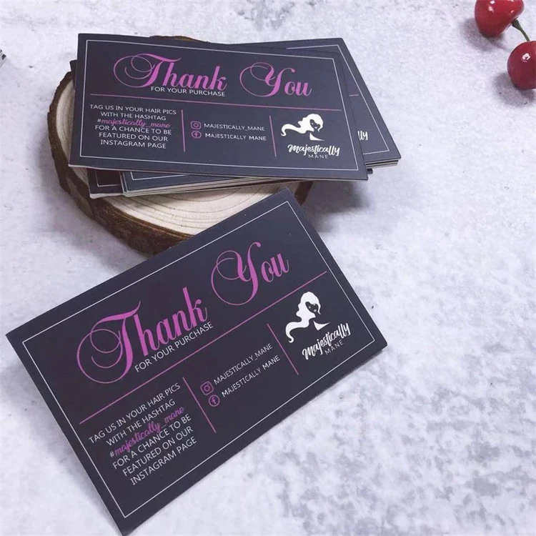 High Quality Customized Business Paper Card Printing / Greeting Thank You Postcard
