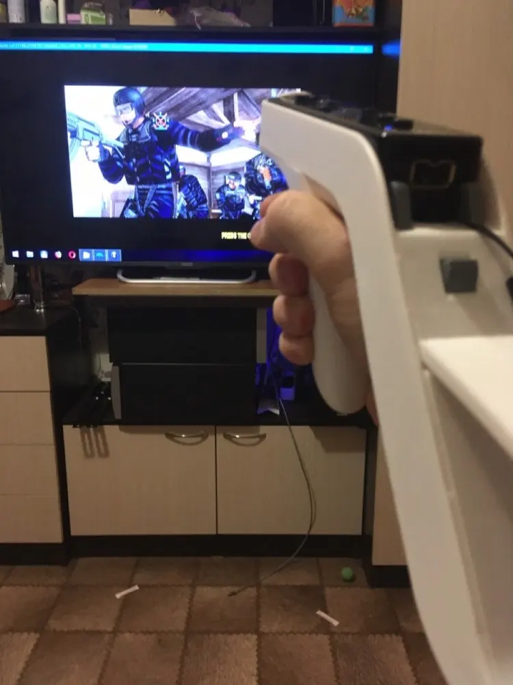 Shooting Gun For Nintendo Wii Nunchuk Motion Plus Remote Controller