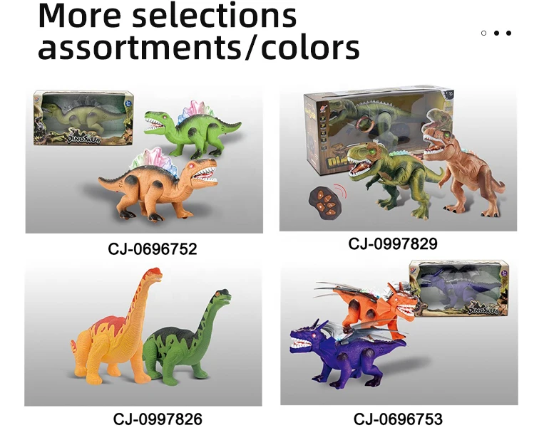 Hot selling plastic remote control simulation animal electric rc dinosaur toys