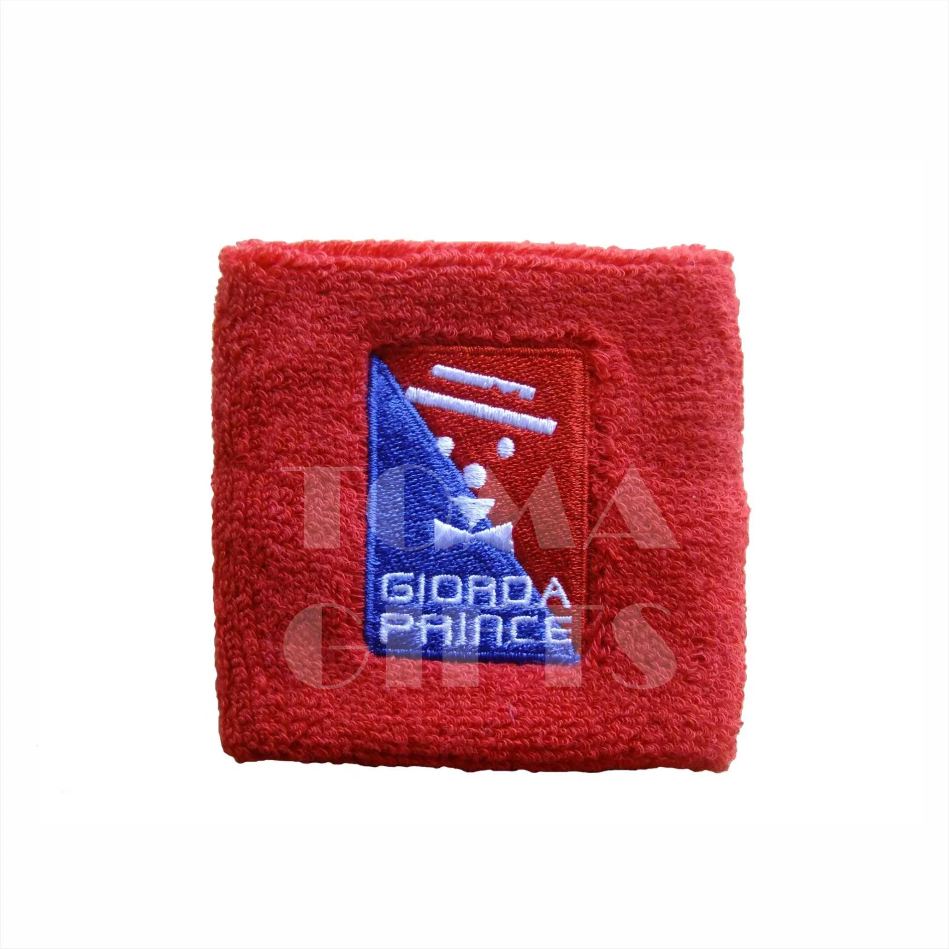 Цветная вышитая повязка на заказ с логотипом голову унисекс хлопковая запястье для