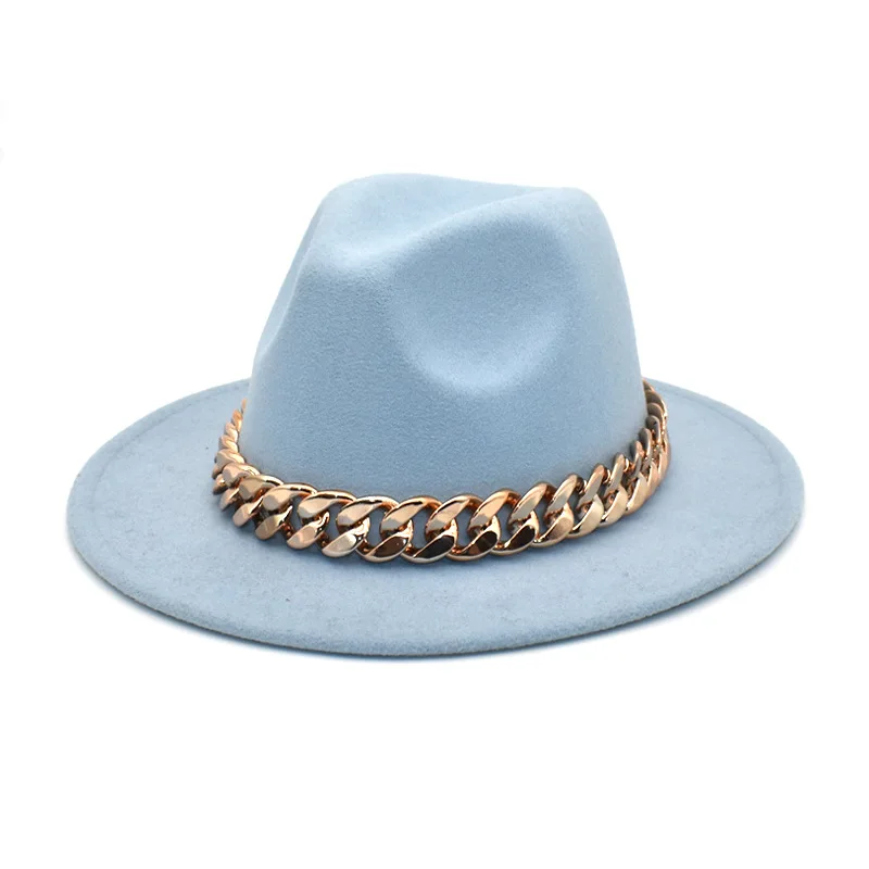 sky blue fedora