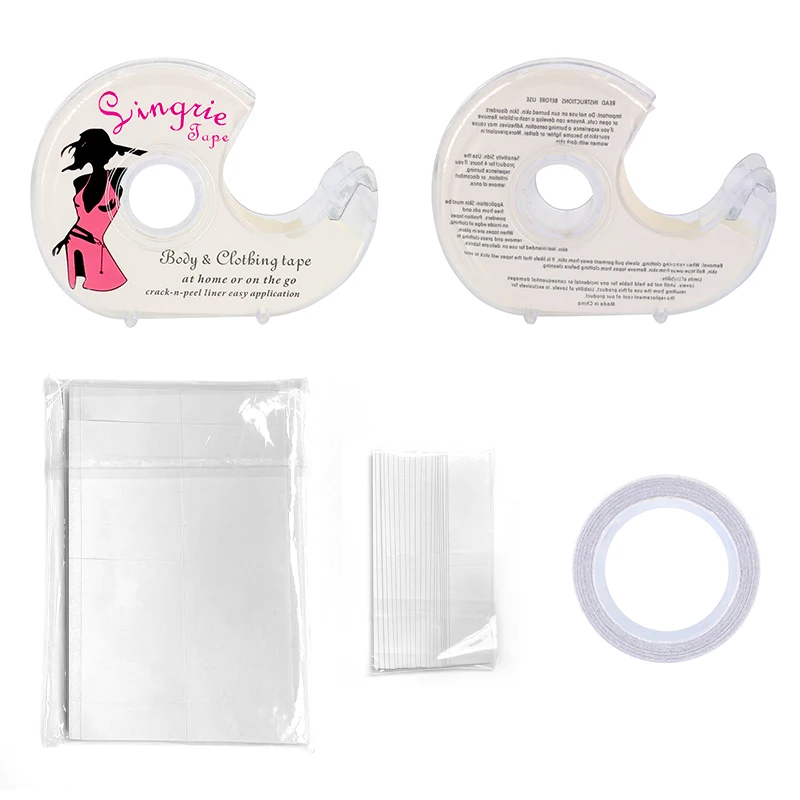 Fashion Double Sided Lingerie Invisible Tape Body Clothing Clear Bra Strip 8cm 